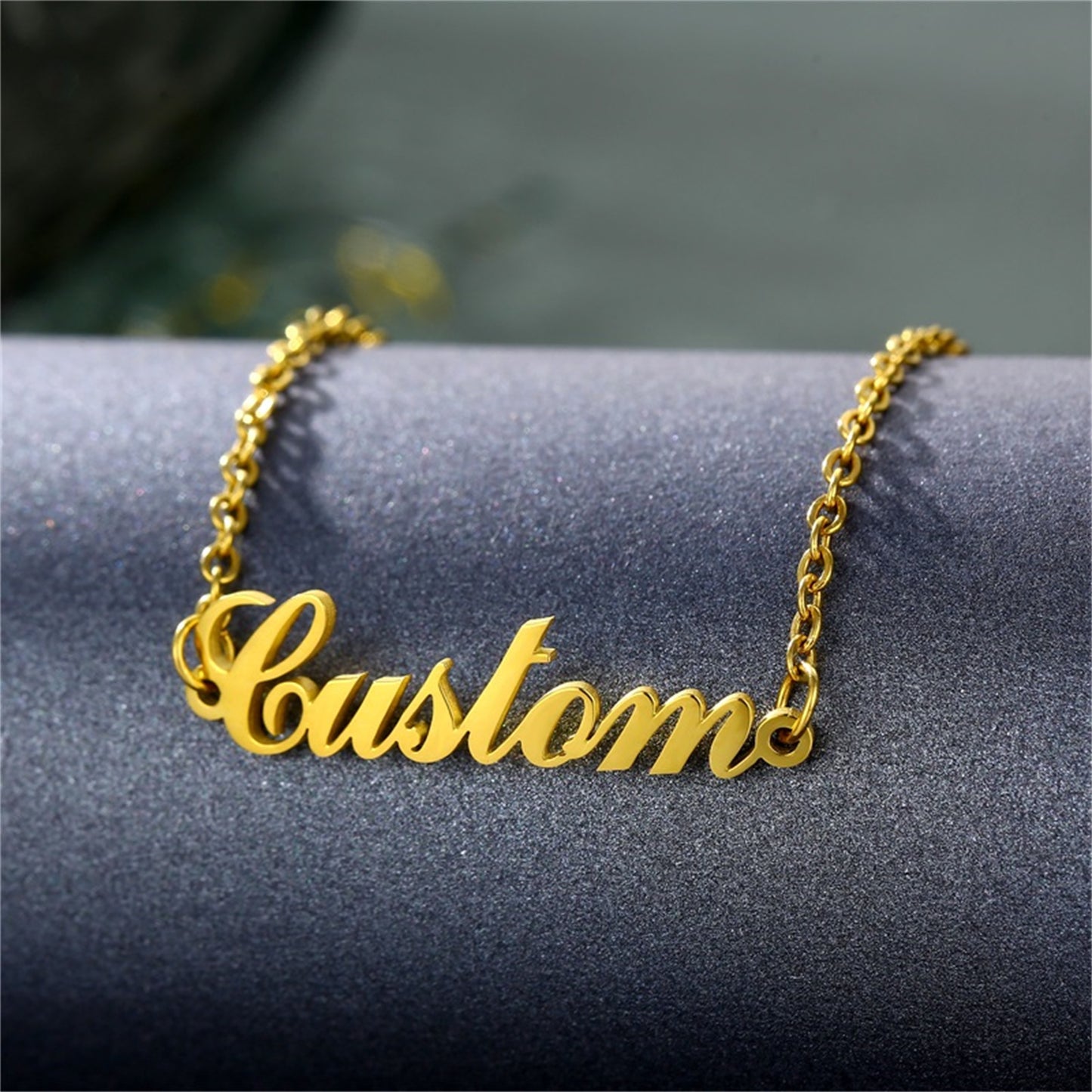 Personalized Ankle Bracelet with Name for Women 18K Real Gold Plated Custom Initial Anklets or Bracelets 6.7-10.7 Inches